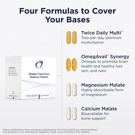 Paquets de multivitamines affichés sur une table