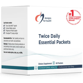 Paquets de multivitamines essentielles Designs for Health vue de face