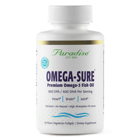 Paradise Herbs Omega-Sure 60 gélules végétales, vue de face