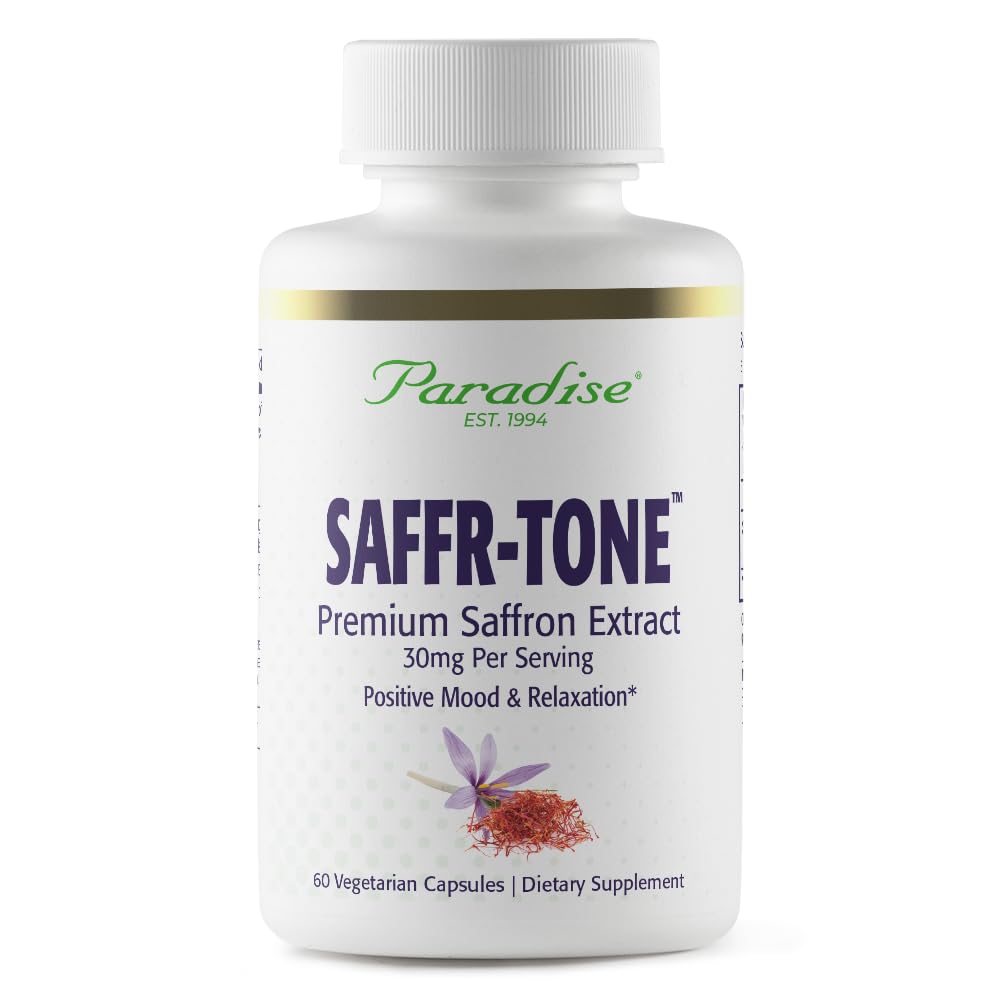 Paradise Herbs Saffr-Tone extrait de safran 60 capsules végétariennes vue de face