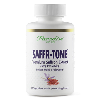 Paradise Herbs Saffr-Tone extrait de safran 60 capsules végétariennes vue de face