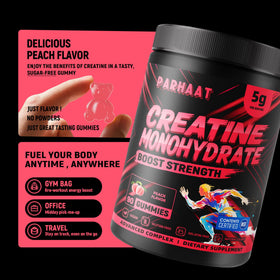 Parhaat Gummy de Créatine Monohydrate, détail de la texture