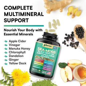 Parrox capsules avec mousse de mer et curcuma