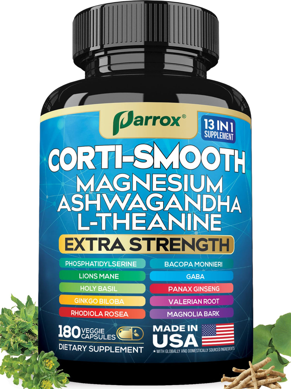 Parrox Corti-Smooth 180 gélules vue de face