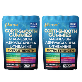 Parrox Gummies Corti-Smooth 2 Pack avec un mélange de baies