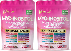 Parrox Gummies Myo-Inositol & D-Chiro Inositol 90 unités vue de face