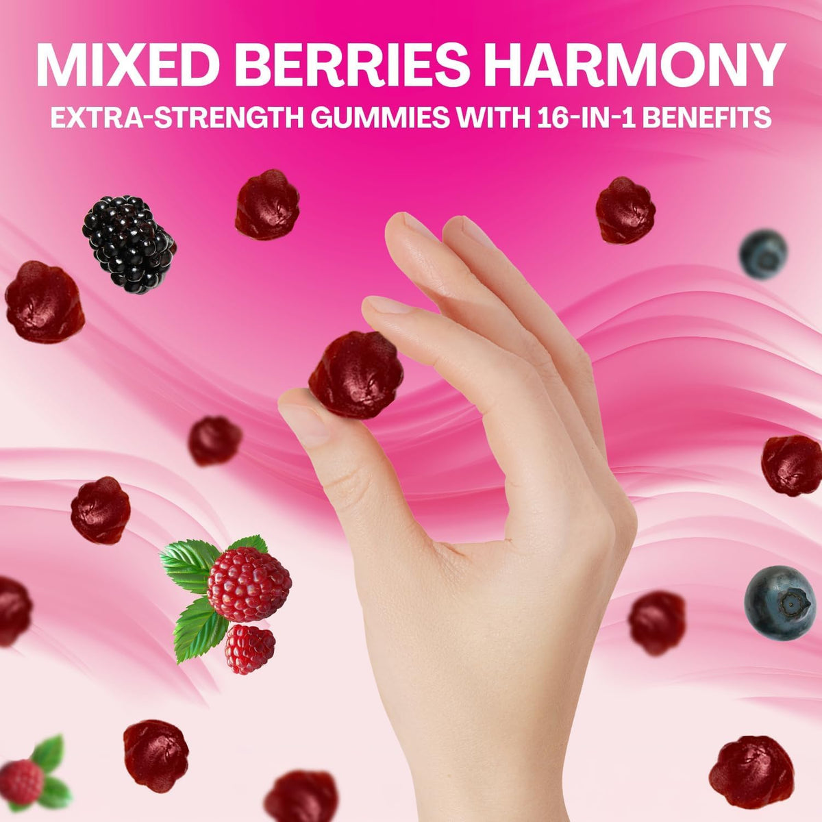 Parrox Gummies Myo-Inositol & D-Chiro Inositol gummies avec d'autres compléments