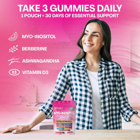 Parrox Gummies Myo-Inositol & D-Chiro Inositol gummies ouvertes