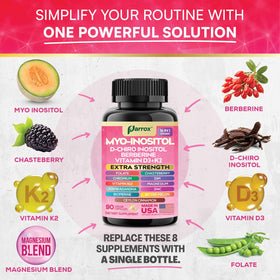 Parrox Myo-Inositol 90 capsules végétales avec dosette