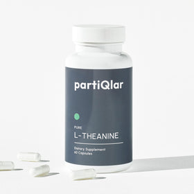 partiQlar L-Theanine 200mg 60 capsules vue de face