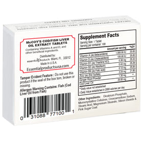 Pastillas McCoy Huile de Poisson 40 Capsules avec emballage