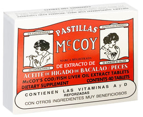 Pastillas McCoy Huile de Poisson 40 Capsules vue de face