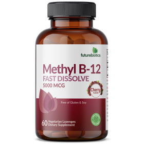 Pastille Futurebiotics Methyl B12 en cours de dissolution dans la bouche