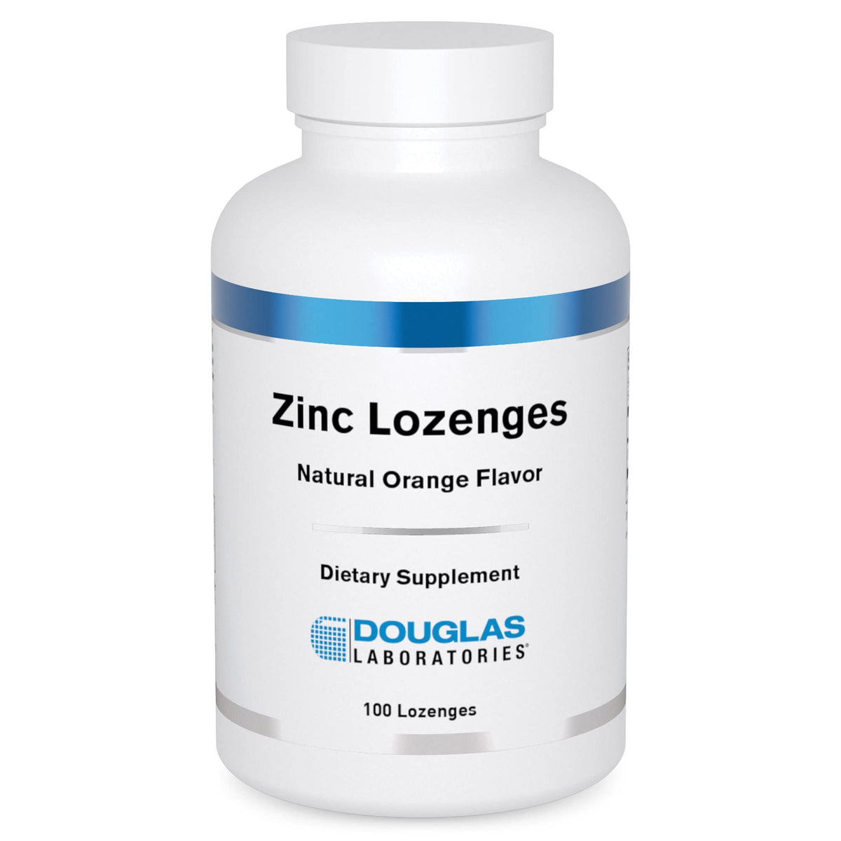 Pastilles au zinc Douglas Laboratories, saveur orange, 100 unités