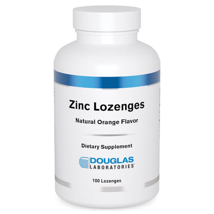 Pastilles au zinc Douglas Laboratories, saveur orange, 100 unités