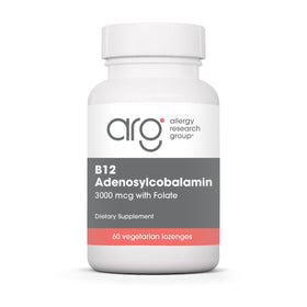 Pastilles B12 Adenosylcobalamin d'Allergy Research Group, emballage avant