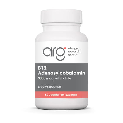 Pastilles B12 Adenosylcobalamin d'Allergy Research Group, emballage avant