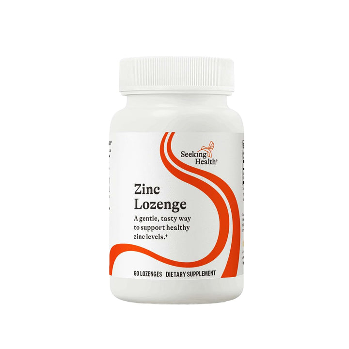 Pastilles de zinc bisglycinate Seeking Health, boîte de 60 pastilles