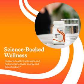Pastilles Hydroxo B12 de Seeking Health sur fond blanc