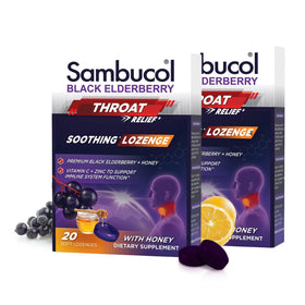 Pastilles Sambucol au sureau noir et miel, paquet avant