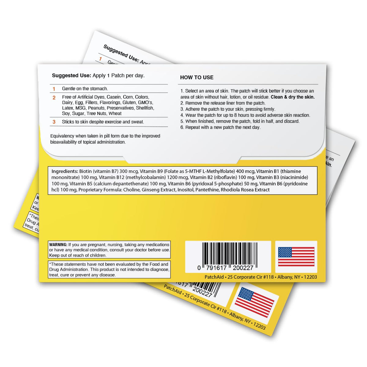 Patch Aid B12 Energy Plus Patch sur une surface plane