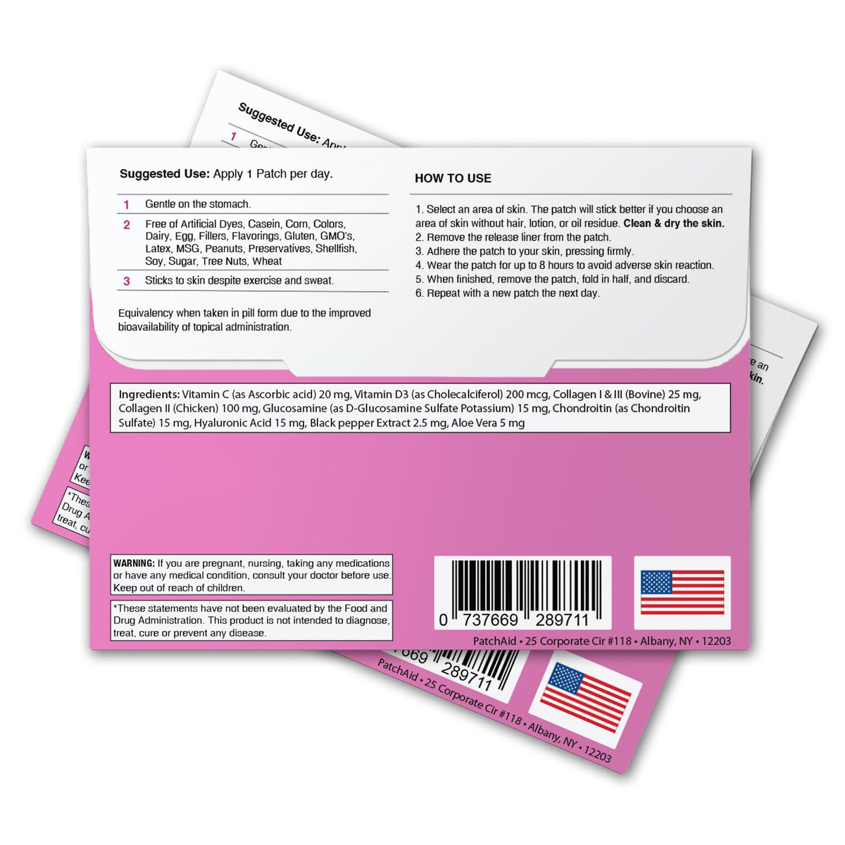 Patch Aid Collagen Plus Patch Topique 30 Jours en usage