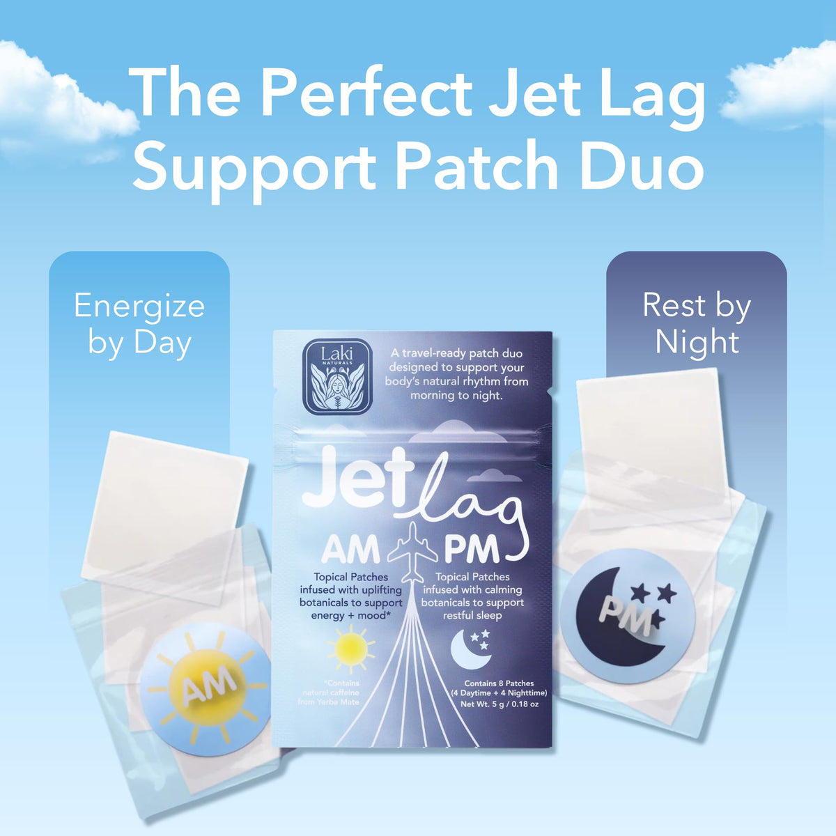 Patch AM Laki Naturals avec ingrédients naturels