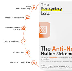Patch anti-nausée THE EVERYDAY LAB application derrière l'oreille