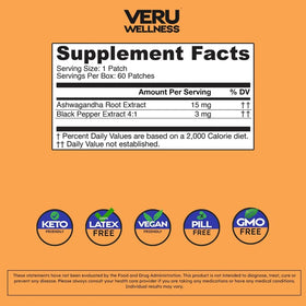 Patch Ashwagandha Veru Wellness sur le bras