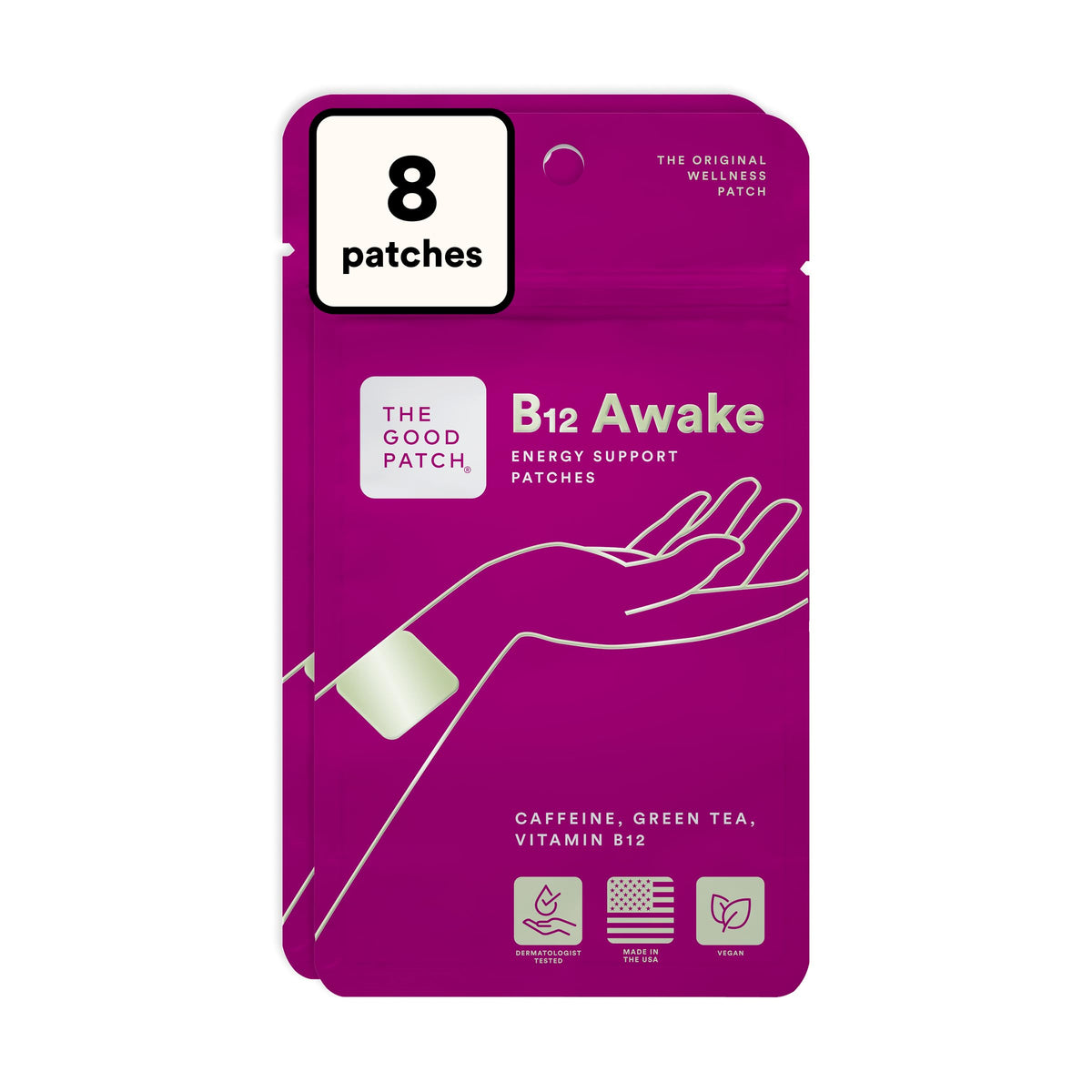 Patch B12 Awake Énergie The Good Patch vue avant avec emballage