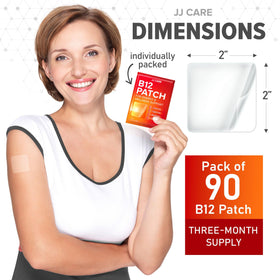 Patch B12 JJ CARE sur fond blanc