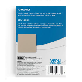Patch Biotin Plus de Veru Wellness posé sur un bras