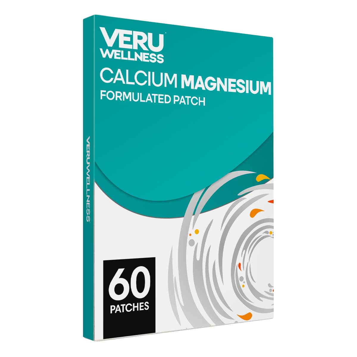 Patch Calcium Magnésium Veru Wellness vue avant avec ingrédients visibles