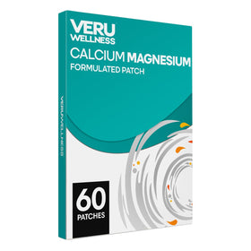 Patch Calcium Magnésium Veru Wellness vue avant avec ingrédients visibles