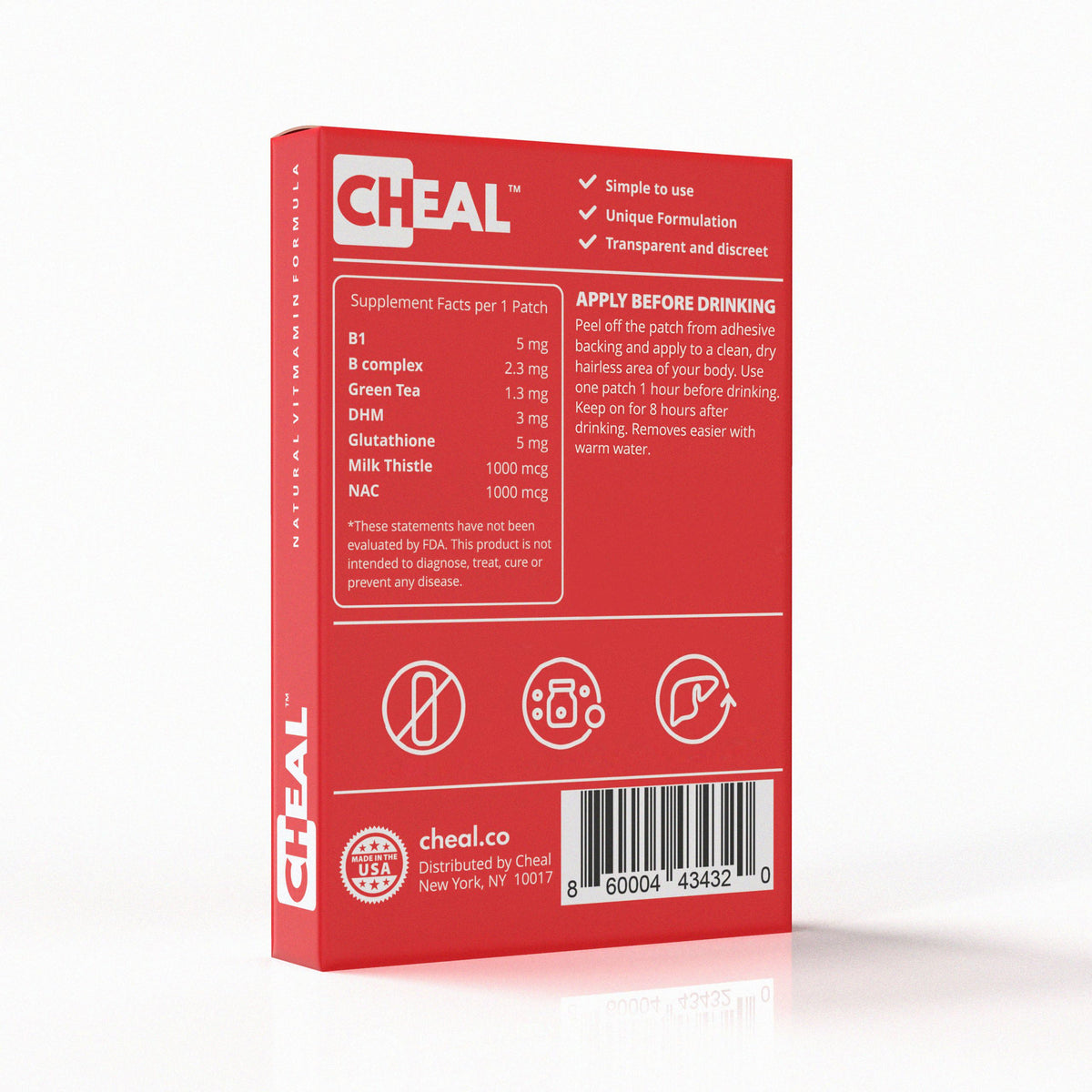 Patch CHEAL appliqué sur le poignet lors d'une soirée