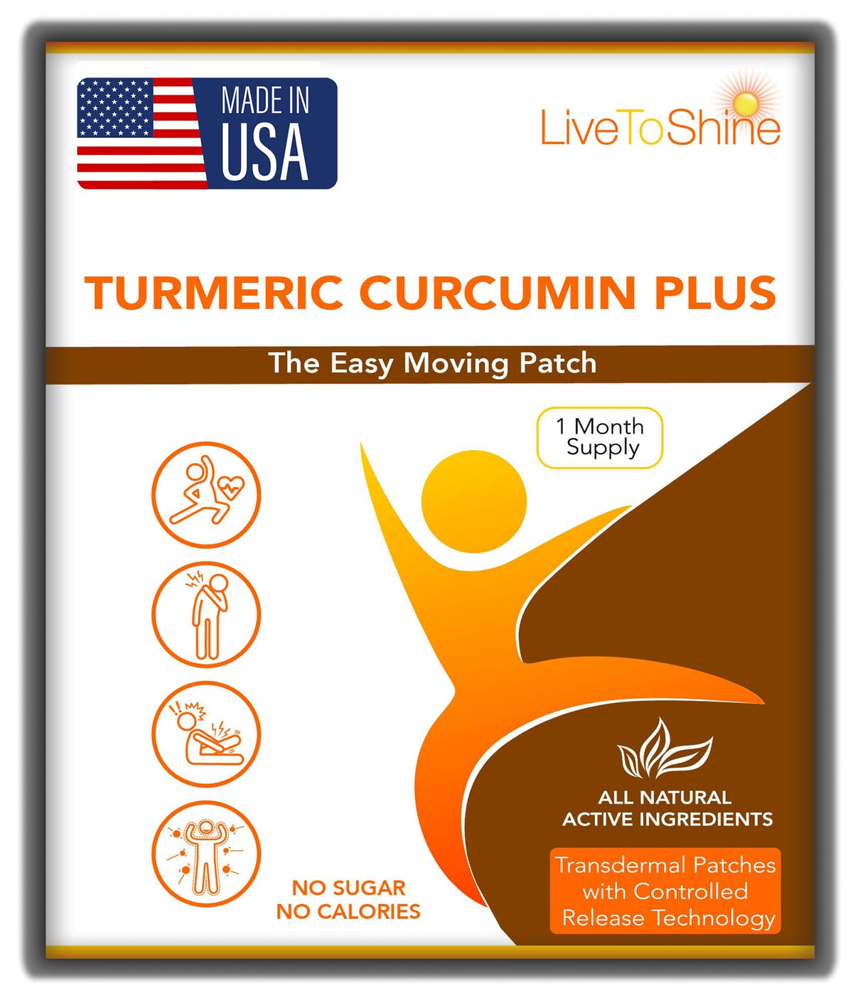 Patch Curcuma Curcumin Live To Shine face avant