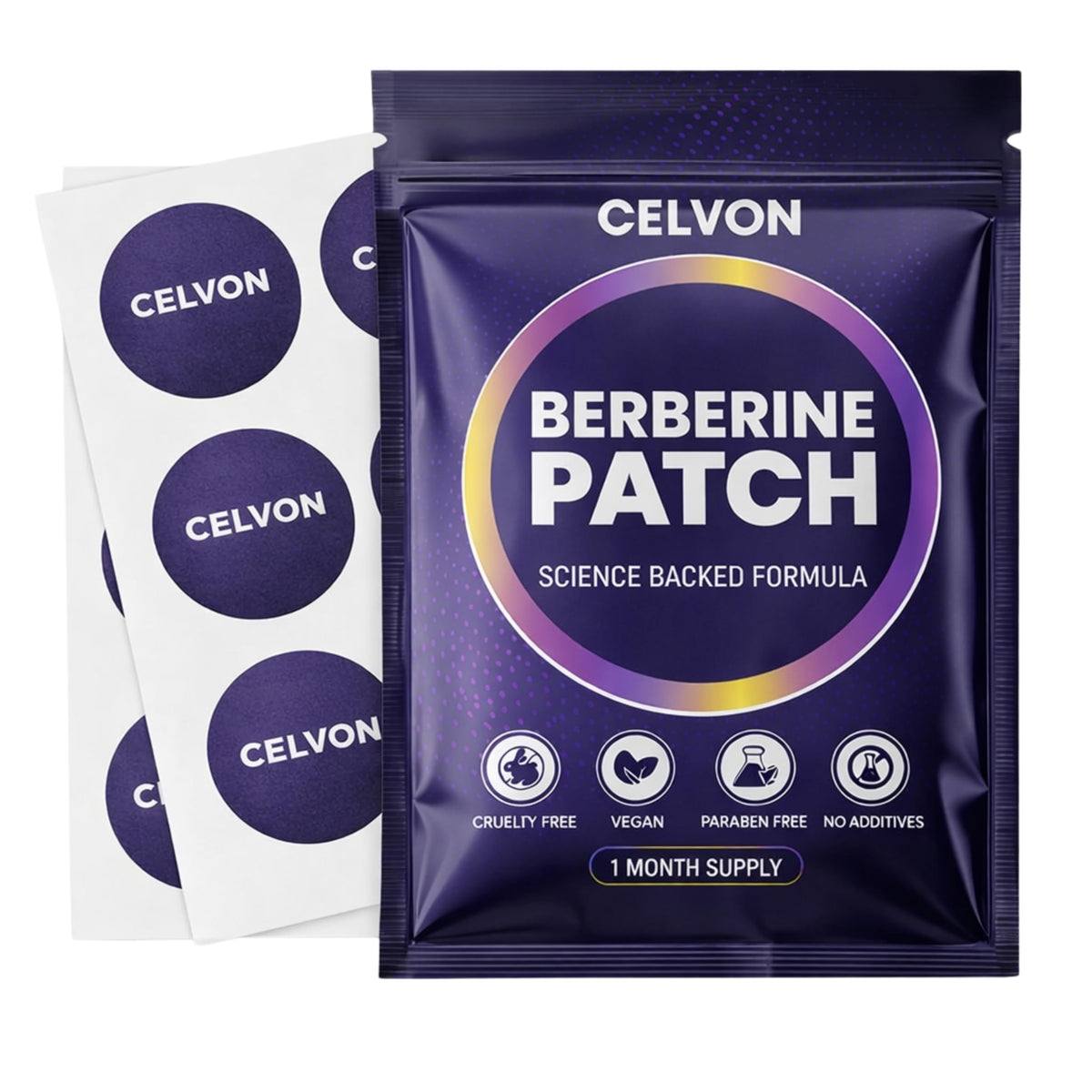 Patch de Berbérine CELVON vue avant avec emballage