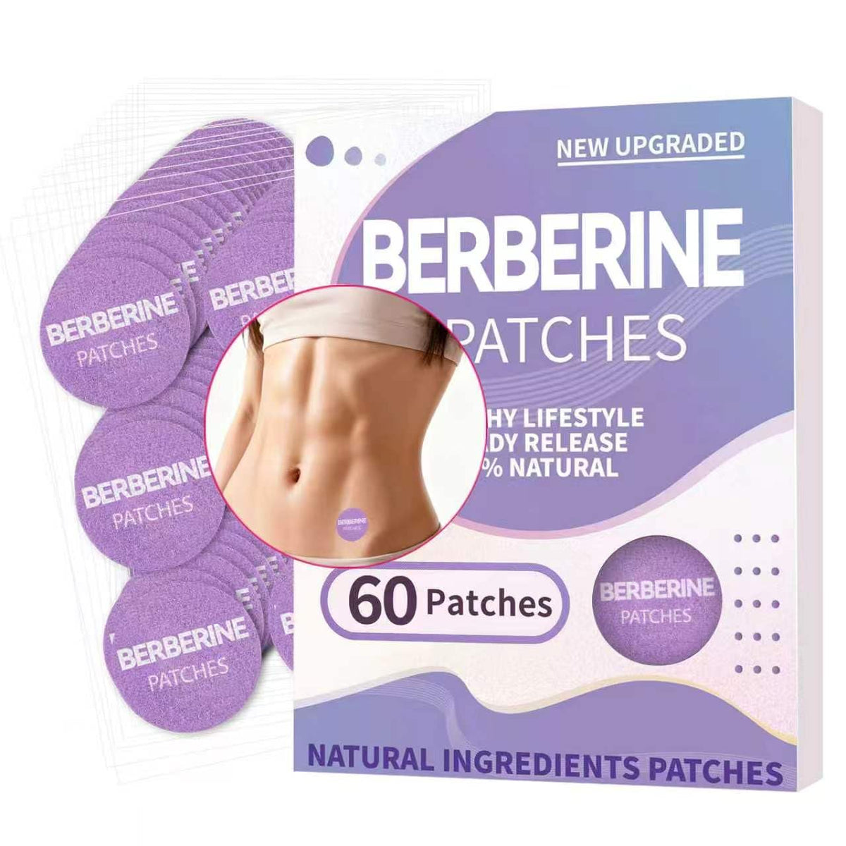 Patch de berbérine Garuluuuu vue de face avec emballage