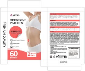 Patch de berbérine KUTTO appliqué sur la peau
