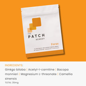Patch de Concentration The Patch Remedy application sur la peau