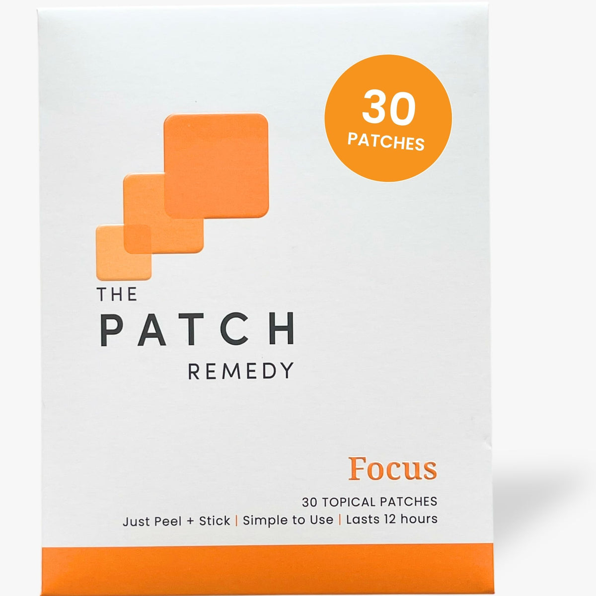 Patch de Concentration The Patch Remedy vue avant avec mélange botanique