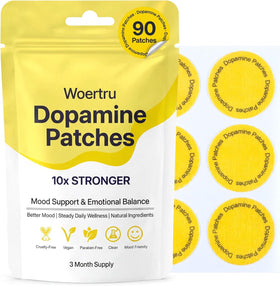 Patch de dopamine Woertru vue de face, design léger et discret