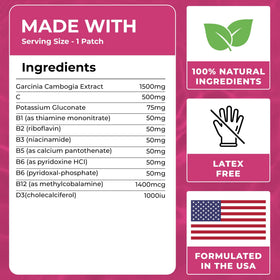 Patch de Garcinia Cambogia VIORY retiré de l'emballage