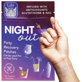 Patch de nuit Laki Naturals vue avant avec emballage