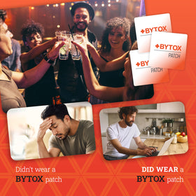 Patch de récupération Bytox appliqué sur la peau