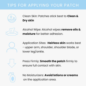 Patch de Récupération de The Patch Remedy avec zoom sur les ingrédients