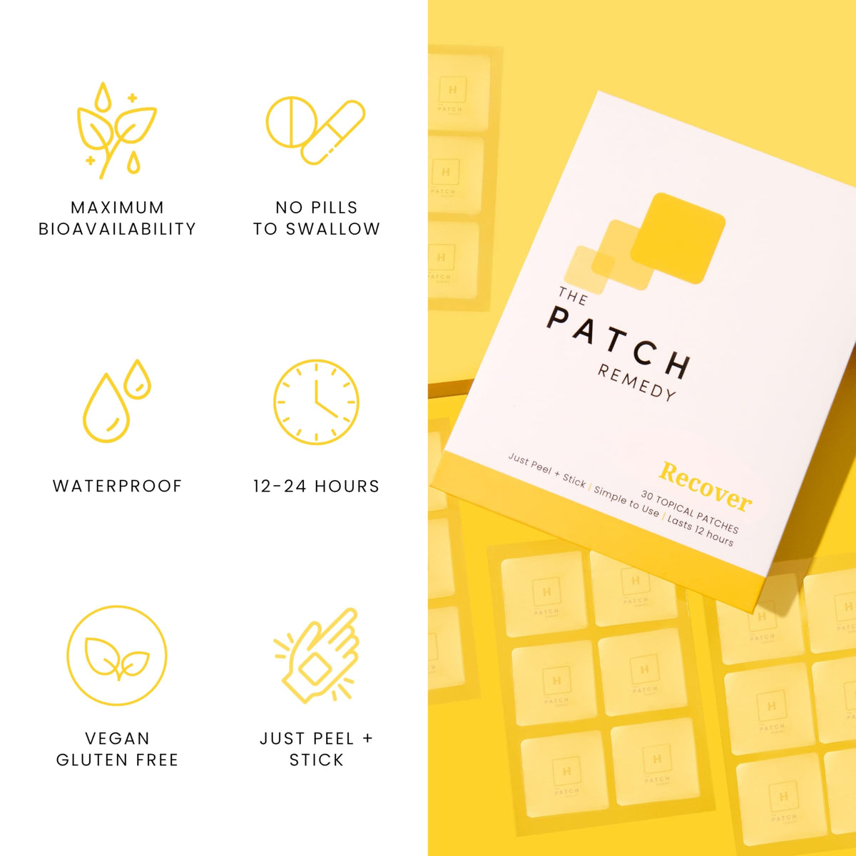 Patch de Récupération de The Patch Remedy dans son emballage