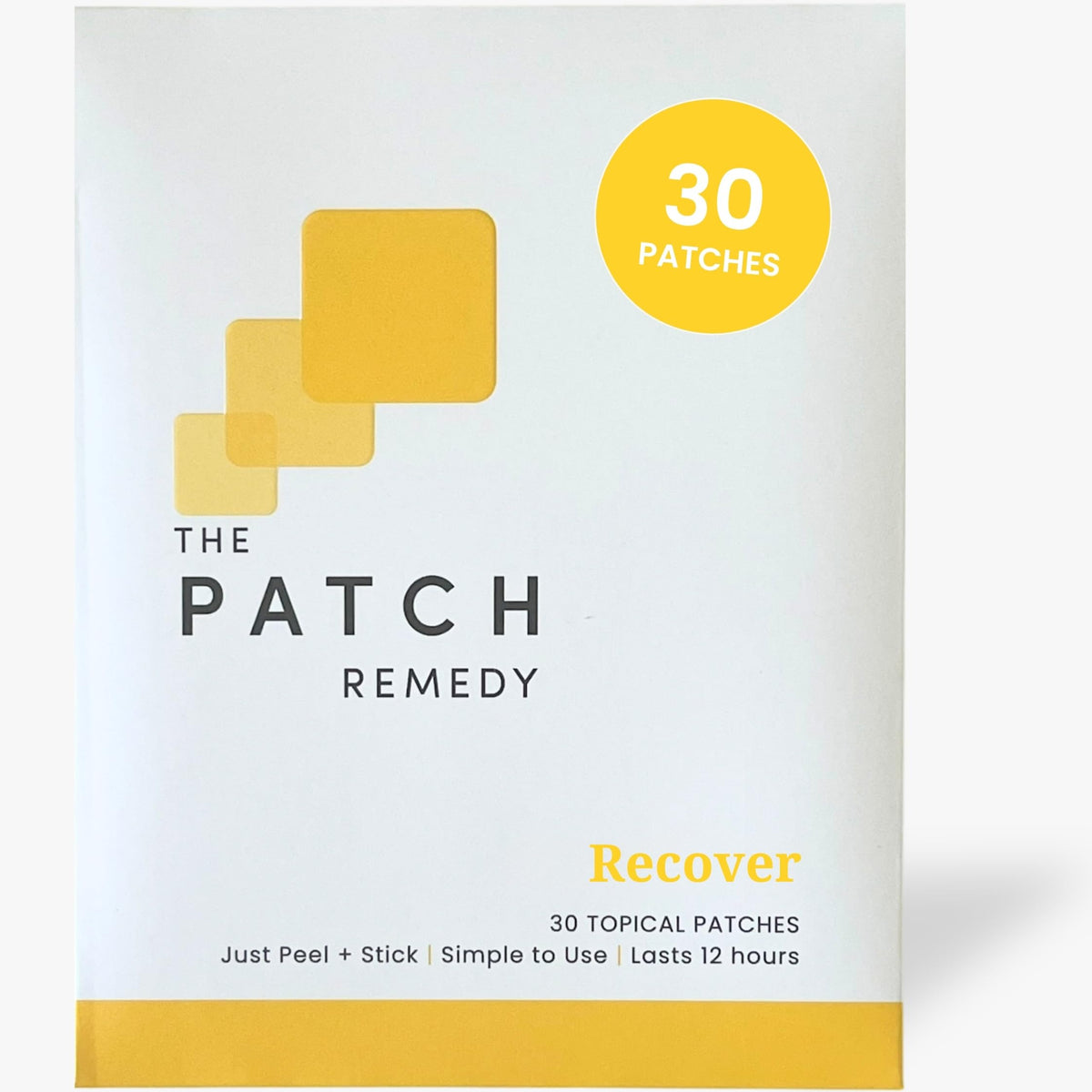 Patch de Récupération de The Patch Remedy vue de face avec emballage
