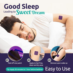 Patch de sommeil Ashania, instructions d'application