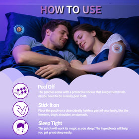 Patch de sommeil JieLiLeHome appliqué sur le bras